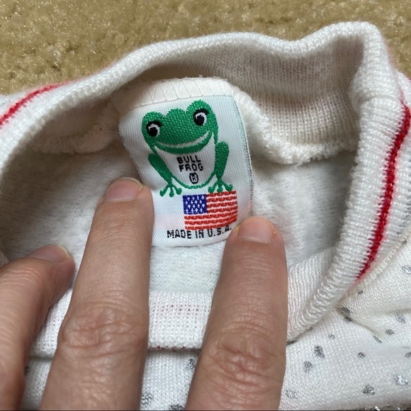 Bull Frog Vintage Girls Valentines Sweatshirt 4T - Picture 4 of 6